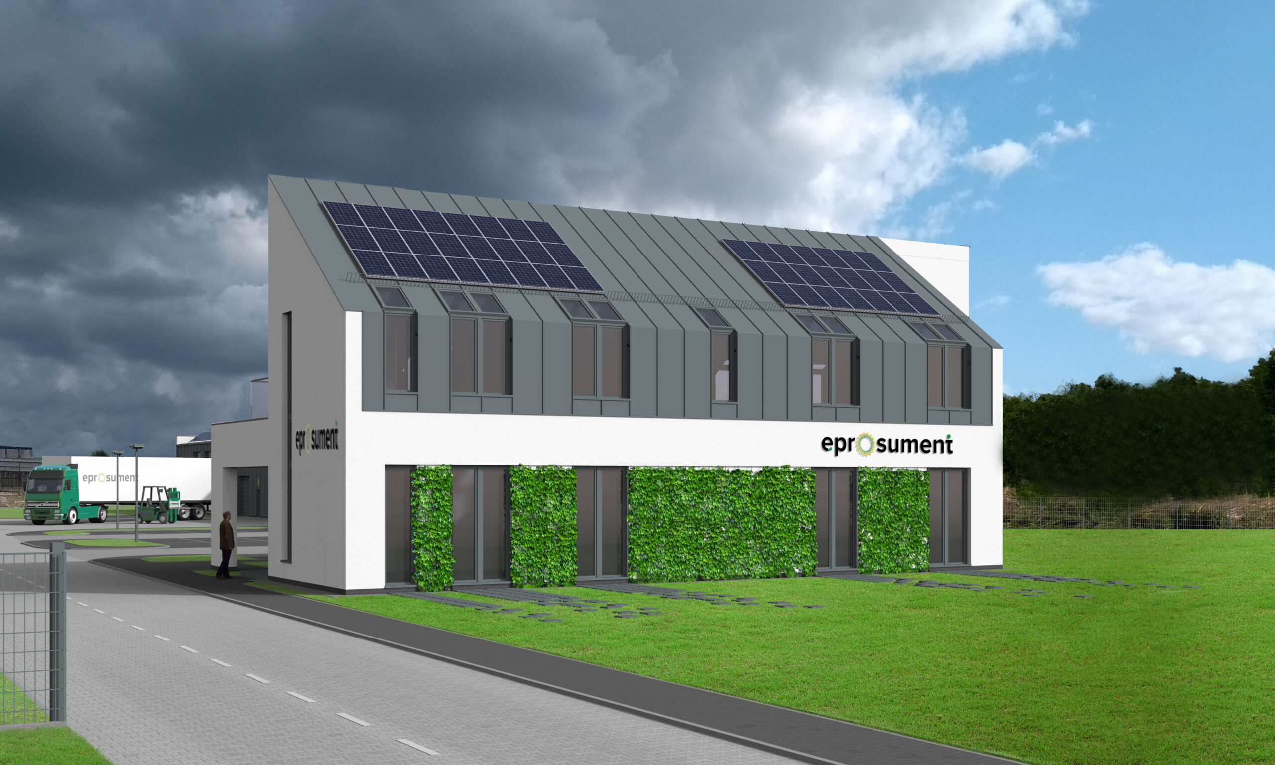 Nowa, zeroemisyjna siedziba Eprosument S.A. w Wieńcu-Zalesie.